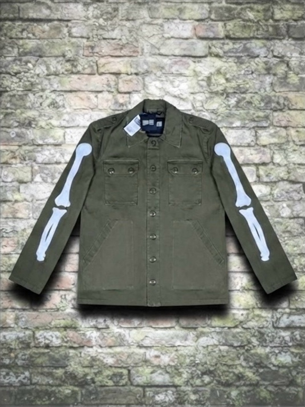 Iron Fist Jacket Green Bones Long Sleeve 100% Cotton Punk Grunge Utility M NWT